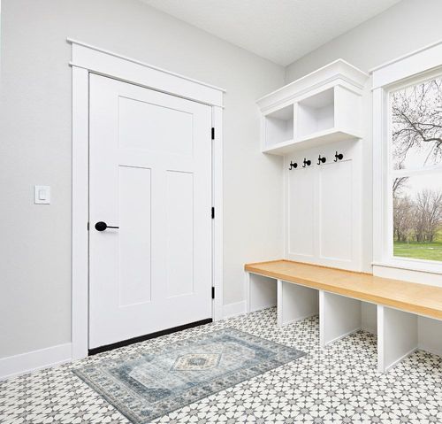 ROYHOME 3x5 Bedroom Area Rug Stain Resistant Indoor Small Throw Carpet Vintage Low Pile Area Rug Area Rug for Living Room Kitchen Dining Room, 3' x 5' Blue in White Modern Entryway