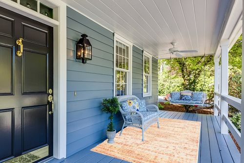 Unique Loom Helios Collection Geometric, Modern Striped, Vibrant Area Rug, 5' 0" x 8' 0", Orange/Ivory in Light Blue Patio
