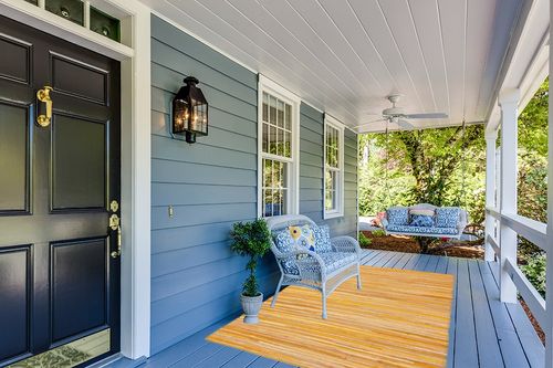 SAFAVIEH Rag Rug Collection Area Rug - 5' x 8', Yellow & Multi, Handmade Boho Stripe Cotton, Ideal for High Traffic Areas in Living Room, Bedroom (RAR130H) in Light Blue Patio