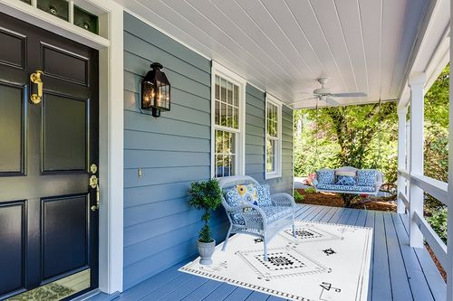 Lahome Washable Aztec 5x7 Bedroom Rug in Light Blue Patio