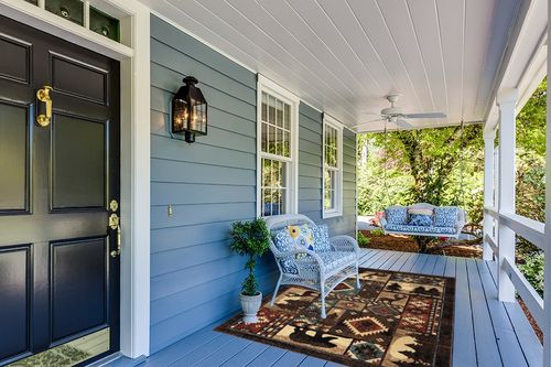 ‎Brown ‎Rustic ‎Fade Resistant, Stain Resistant ‎Kitchen, Bedroom ‎Area Rug in Light Blue Patio