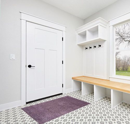 SAFAVIEH Laguna Shag Collection Accent Rug - 3' x 5', Purple, Solid Design, Non-Shedding & Easy Care, 2-inch Thick Ideal for High Traffic Areas in Entryway, Living Room, Bedroom (SGL303P) in White Modern Entryway