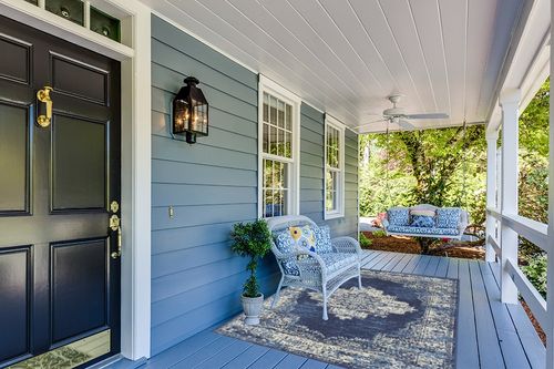 ‎Navy Blue ‎Modern ‎Lightweight ‎Living Room ‎Area Rug in Light Blue Patio