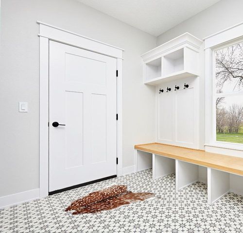 Faux Sika Deer Print Hide Rug Faux Fur Cowhide Area Rug Animals Mat Carpet for Home (3.4ftX2.9ft) in White Modern Entryway