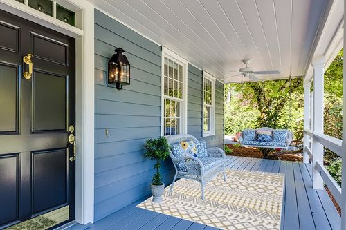 CAMILSON Boho Area Rug, 5'3" x 7'0" for Living Room, Bedroom Farmhouse Yellow ... in Light Blue Patio