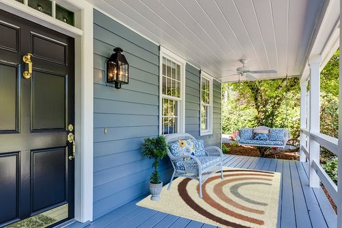 Aldiana Rainbow Shag Area Rug Mack & Milo Rug Size: Rectangle 5'3" x 7' in Light Blue Patio