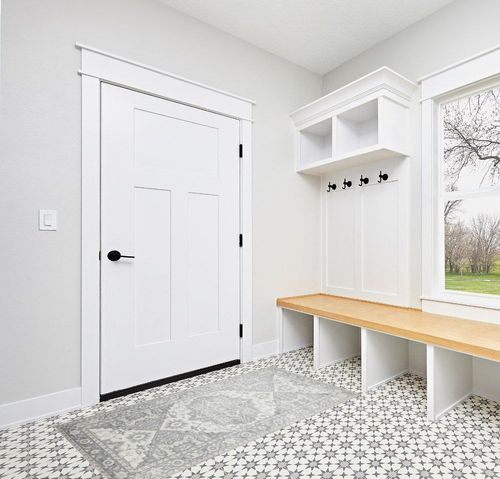 MaxRugrs Kitchen Rug Runner for Hallways 2'6"x6' No Crease Machine Washable Stain Resistant Non Skid Rubber Backing Mat-Bedroom & Laundry - Vintage Floor Carpet Family & Pet Friendly in White Modern Entryway