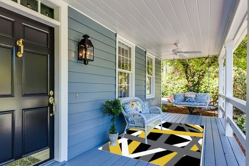 Large Area Rug, Yellow Black Grey Geometric Non-Slip Indoor Accent Area Carpet, Modern White Abstract Art Striped Fluffy Shaggy Runner Rug for Living Room, Bedroom, Kids Room, 5'x 7' in Light Blue Patio