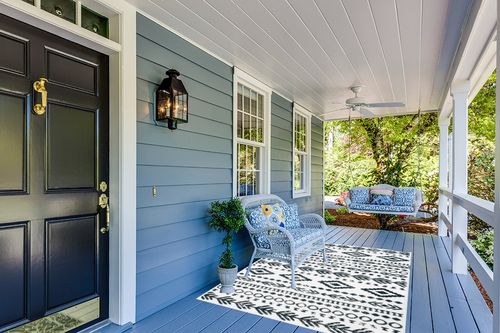 Lahome Farmhouse Moroccan Area Rug, Washable Soft 5x7 Stain Resistant Bedroom Kids Playroom Non Shedding Rugs, Rustic Tribal Lightweight Dining Room Office Floor Carpet Home Decor in Light Blue Patio