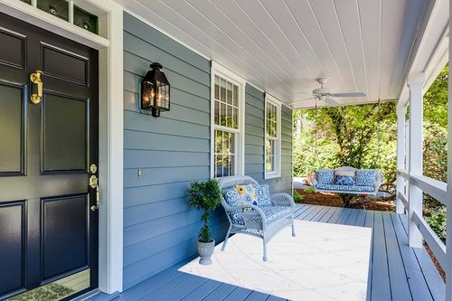 Makymo 5'X8' ft White Shag Area Rug - Hand Carved Geometric Pattern Design - Soft, Plush Fluffy Carpet Great for Indoor Bedroom, Living Room in Light Blue Patio