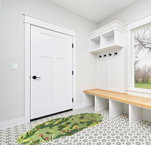 AHAFONE Moss Rug 3D Stereo for Living Room Mountains River Flowers Grass Moss Rug for Bedroom Aesthetic Décor Anti-Slip Modern Rugs in White Modern Entryway