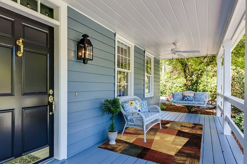 Home Dynamix Catalina_HD1237-999 Area Rug, 5 ft 3 in x 7 ft 2 in, Brown/Beige in Light Blue Patio