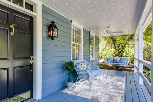 Rugshop Contemporary Abstract Distressed Area Rug 5' x 7' Gray in Light Blue Patio