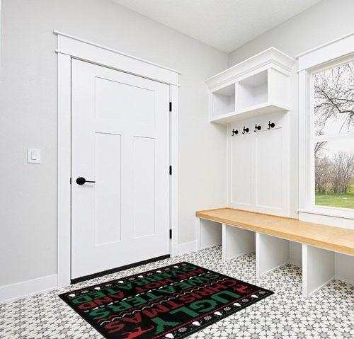 LIICHEES Ugly Christmas Sweaters are Hot and Overrated Area Rug 63x48in Washable Rugs for Living Room Bedroom Large Rug Indoor Decorative Carpet Yoga Mat in White Modern Entryway