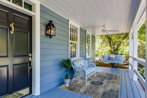 Washable Rug 5x7 Area Rugs for Bedroom, Soft Low Pile Living Room Rugs with Non-Slip Backing, Vintage Patchwork Indoor Floor Carpet for Dining Room Nursery Home Office-Blue/Grey in Light Blue Patio