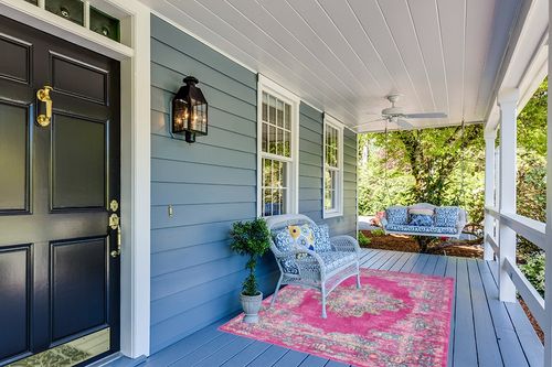 Nourison Passion Fuchsia 5'3" x 7'3" Area -Rug, Boho, Traditional, Easy -Cleaning, Non Shedding, Bed Room, Living Room, Hallway, (5' x 7') in Light Blue Patio