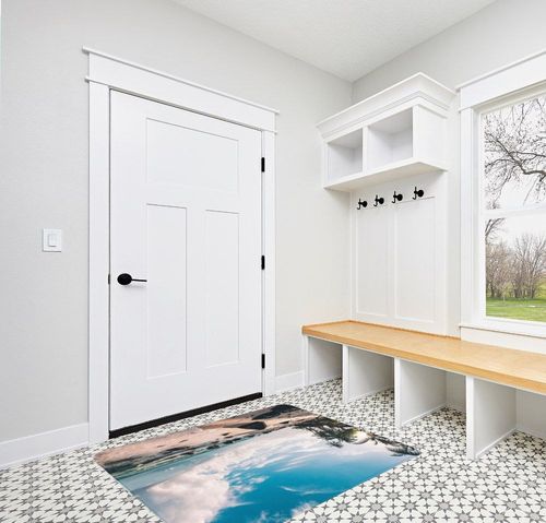 Custom Personalized Rug Add Your Photo Text Logo Non-Slip Washable Carpet Bape Rug for Home Decoration Bedroom Kitchen Living Room (20 x 31.5 in) in White Modern Entryway