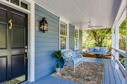 Roxstand 5x7 Area Rugs, Stain Resistant Machine Washable Area Rugs with Non-Slip Backing, Vintage Rugs for Bedroom, Living Room, Large Soft Low Pile Area Rug (Grey/Brown/Tan, 5'x7') in Light Blue Patio