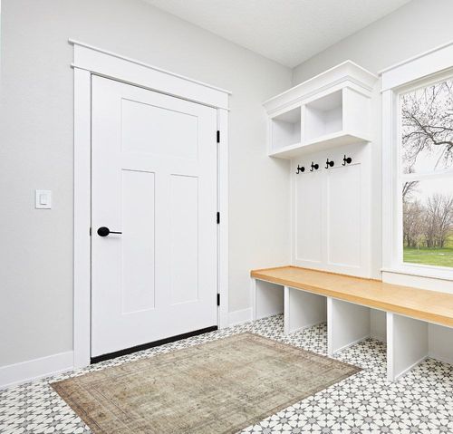 Loloi II Margot Collection MAT-01 Antique/Sage 3'-6" x 5'-6" Accent Rug feat. CloudPile in White Modern Entryway