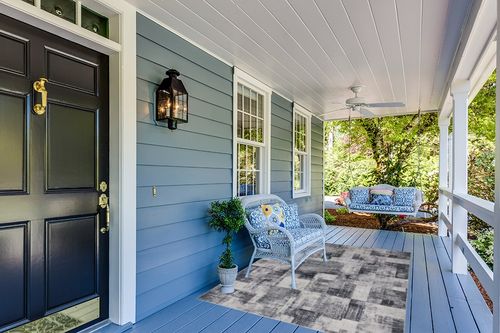 Area Rug Living Room Rugs: 5x7 Indoor Soft Modern Abstract Low Pile Carpet for Dining Room Nursery Bedroom Home Office Under Kitchen Table with Non Slip Rubber Backing - Gray/Ivory in Light Blue Patio