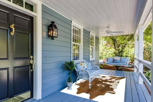 Pure Brown& White Superior Cowhides Rug 5x7ft 150cmx210cm in Light Blue Patio