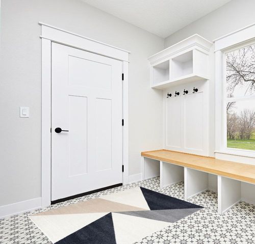 Abani Rugs Gray, Cream and Beige 4 ft. X 6ft. Contemporary Rug. Repeated Triangles in Tones of Cream and Gray Inspired by mid-Century Design. Minimalistic Design Turkish Stain Resistant Area Rug. in White Modern Entryway