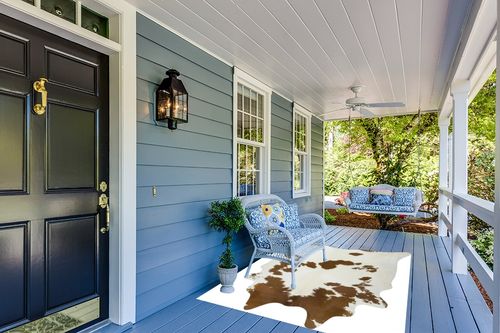 Brown & White Cowhide Area Rug Natural Premium Quality Cow Skin Hair On Leather Rug for Bedroom Décor 5ft x 7ft (60Inch x 84Inch, 152.4CM x 213.36CM) XX-Large in Light Blue Patio