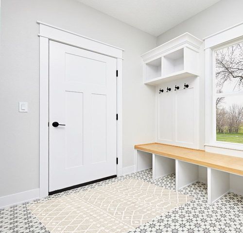 SAFAVIEH Blossom Collection 4' x 6' Beige/Ivory BLM115B Handmade Moroccan Premium Wool Area Rug in White Modern Entryway