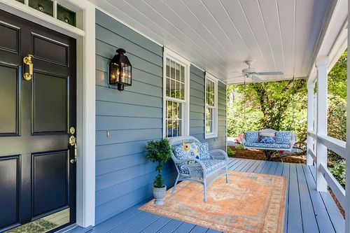 GLN Rugs Stain Resistant Machine Washable Area Rug - Vintage Boho Distressed Aesthetic - Non-Slip Backing - Indoor Floor Home Decor for Bedroom Kitchen Living & Dining Room (5' x 7') in Light Blue Patio