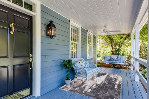 LUXE WEAVERS Euston Gray 5 x 7 Abstract Modern Area Rug in Light Blue Patio