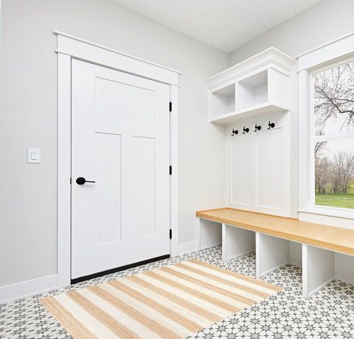 nuLOOM Alisia Flatweave Striped Jute Area Rug, 4x6, Off-white in White Modern Entryway