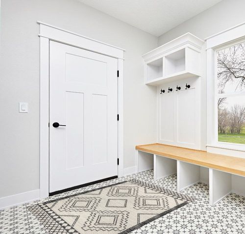 JONATHAN Y MOH200A-4 Amir Moroccan Beni Souk Indoor Area-Rug Bohemian Farmhouse Rustic Geometric Easy-Cleaning Bedroom Kitchen Living Room Non Shedding, 4 X 6, Cream,Black in White Modern Entryway