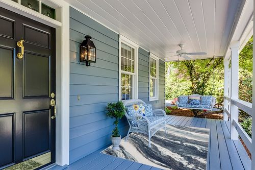 LUXE WEAVERS Lagos Collection 7983 Blue 5x7 Art Deco Area Rug in Light Blue Patio