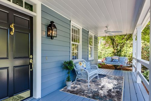 COLORPAPA Modern Abstract Area Rug 5x7 Washable Rug for Living Room Bedroom Dining Room Office Non-Slip Soft Floor Carpet, Gray/Blue/Ivory in Light Blue Patio