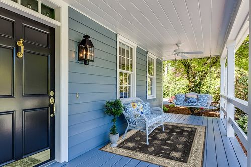 RUGGABLE – Verena Dark Wood – Machine Washable Area Rug – Pet & Child Friendly – Stain & Water Resistant – Non-Slip – 5'x7' in Light Blue Patio