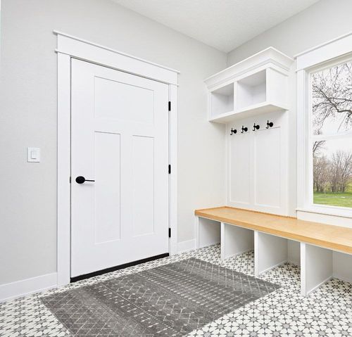 nuLOOM Moroccan Blythe Area Rug, 4x6, Dark Grey in White Modern Entryway