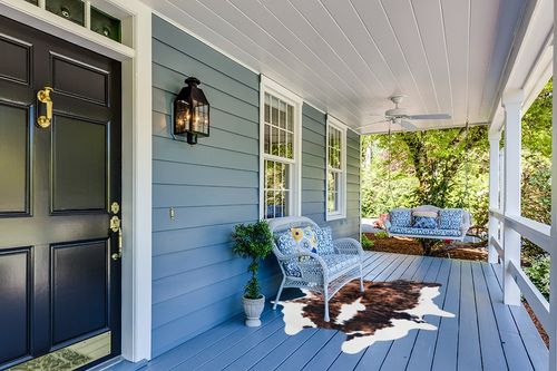 Lahome Faux Cowhide Area Rug - Cow Print Rugs for Living Room Dining Room Bedroom Western Decor, Large Premium Animal Skin Rugs, Cow Hide Print Carpet for Kids Room Nursery, Brown, 62"x75"/5.2'x6.2' in Light Blue Patio