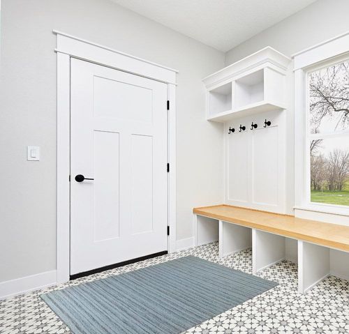 Rustic Tales Opulent Wool Area Rug, 4' x 6' Flat Woven Rug, Soft Texture, Handmade, Indoor Rug for Bedroom, Living Room, Dining Room, Kitchen, Hallway - Crafted in India (Lt Blue) in White Modern Entryway