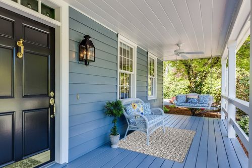 Nicole Miller New York Patio Country Danica Transitional Geometric Indoor/Outdoor Area Rug, Black/Grey, 3'11"x5'2" in Light Blue Patio