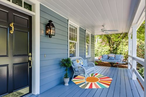 STARUIA Retro Sun Boho Rug for Bedroom,4'x 4'7"Hexagon Washable Colorful Kids Rug for Nursery Room,Ultra Soft Non-Slip Carpet Indoor Mat for Christmas Classroom Living Room Entryway in Light Blue Patio