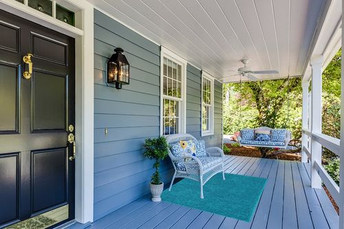 Well Woven Elle Basics | Emerson Shag Teal Blue | Textured Area Rug (3'11" x 5'3") in Light Blue Patio