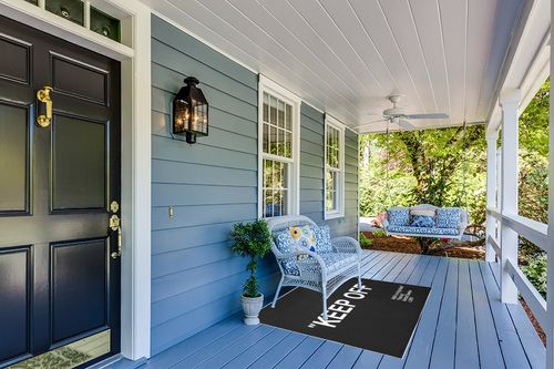 Keep Off Rugs Black Modern 3D Printed Large Area Rug Christmas for Bedroom Livingroom Playroom Diningroom Home Decor Carpet Non-Slip Mat 4'x 5.2' in Light Blue Patio