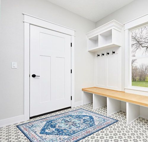 SONGLET 4x6 Area Rugs，Washable Rug in White Modern Entryway