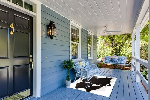 MACEVIA Faux Cowhide Rug Cute Cow Print Rug Animal Area Carpet Western Decor for Living Room Bedroom Non-Slip 59" L x 47.2" W(4.9ft x 3.9ft) Black and White in Light Blue Patio
