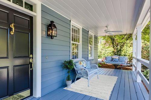 Paris Shag Collection 4' x 6' Sage in Light Blue Patio