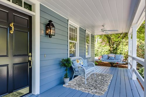 Oregon Handmade Tufted Light Gray Area Rug Gracie Oaks Rug Size: Rectangle 4' x 6' in Light Blue Patio