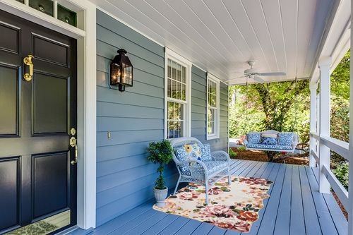 Boho Farmhouse Floral Rug for Bedroom, Low Pile Thin 4x6 Area Rug Machine Washable Soft Shag Nursery Rug Non-Slip Kithcen Entryway Rugs Shabby Chic Vintage Flowers Indoor Floor Carpet for Living Room in Light Blue Patio