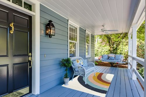 Sebuh Rainbow Area Rug Ebern Designs Rug Size: Rectangle 3'11" x 5'7" in Light Blue Patio