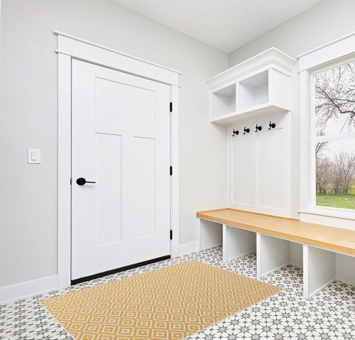 Unique Loom Outdoor Collection Area Rug - Costa Rica (4' 1' x 6' 1' Rectangle, Yellow Ivory/ Ivory) in White Modern Entryway