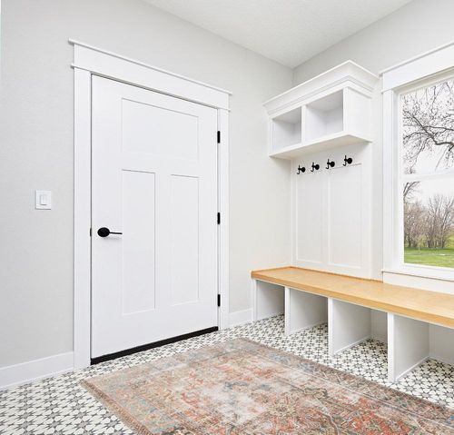 ‎Terracotta / Sky ‎Traditional ‎Stain-resistant ‎Living Room, Bedroom, Dining Room ‎Area Rug in White Modern Entryway